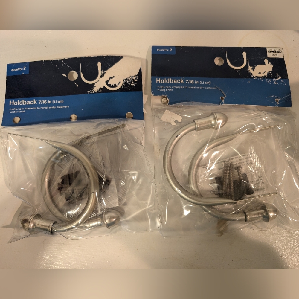 Curtain hold backs